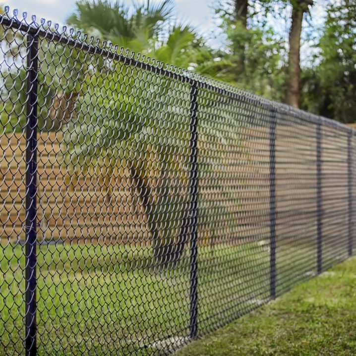 Black Chain Link Fence