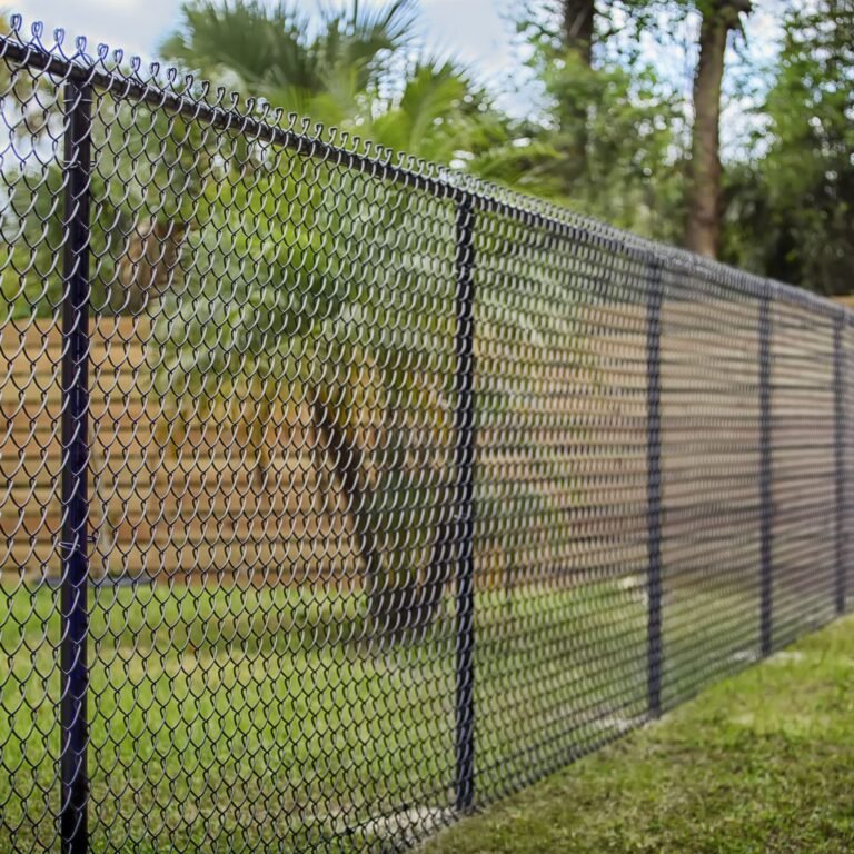 Black Chain Link Fence
